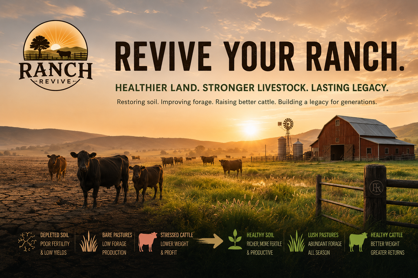 RanchRevive SGP+ truckload bundle — ranch and herd overview