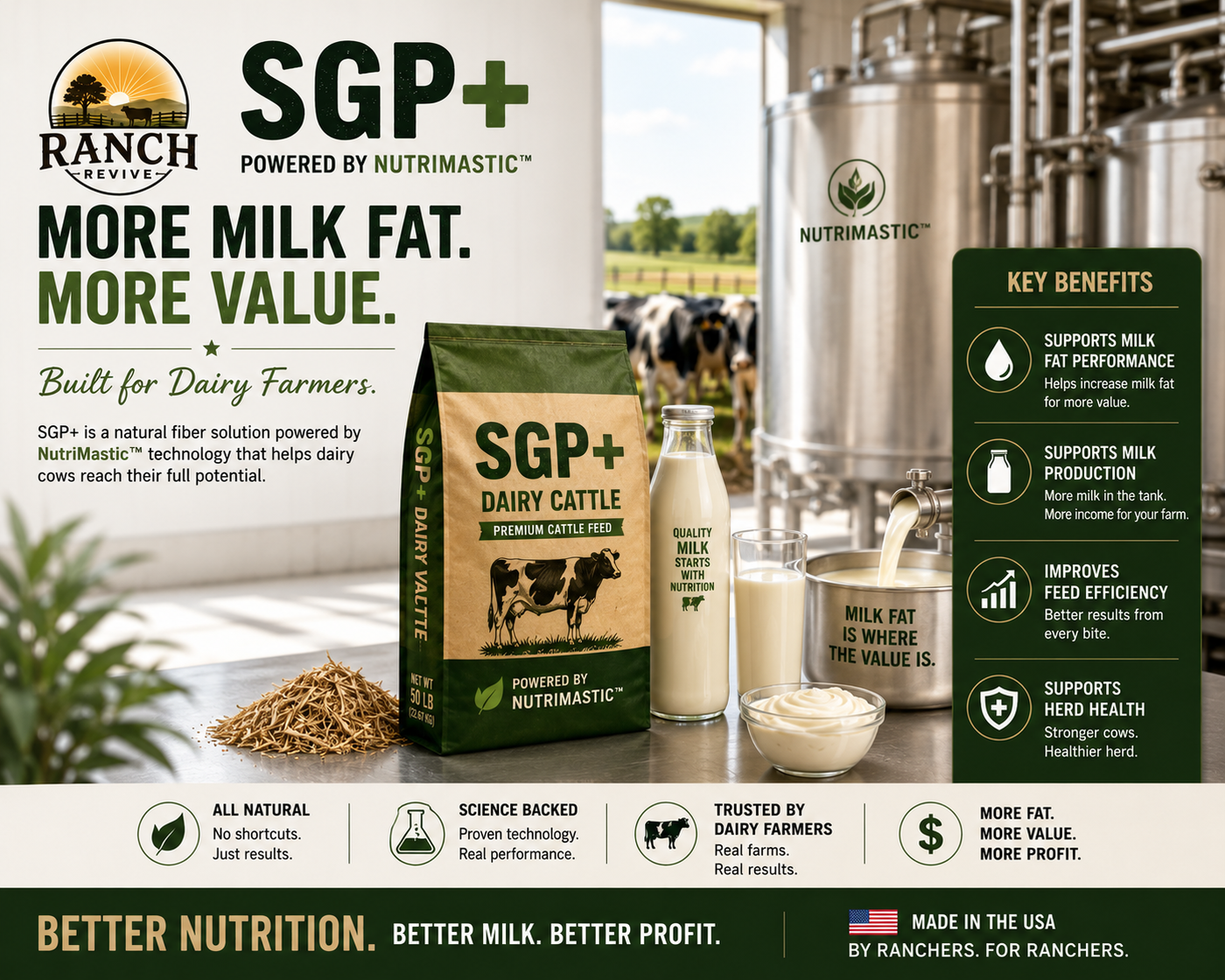 Tank-ready milk